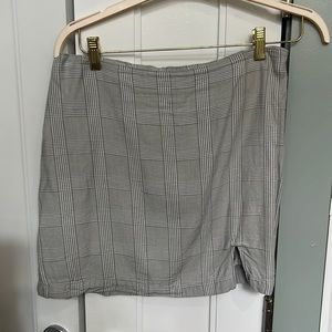 Gray Plaid miniskirt